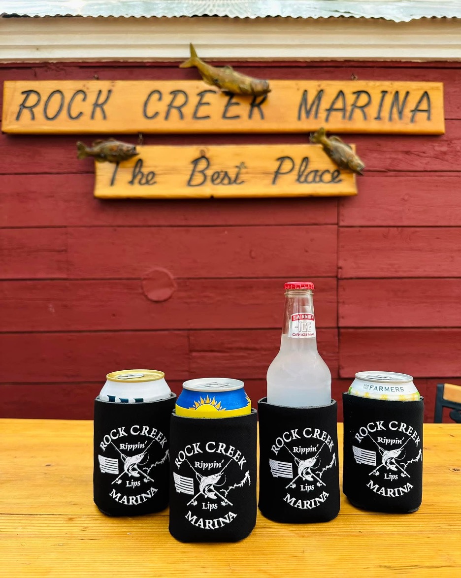 Rock Creek Marina Rip'n Lips Koozies